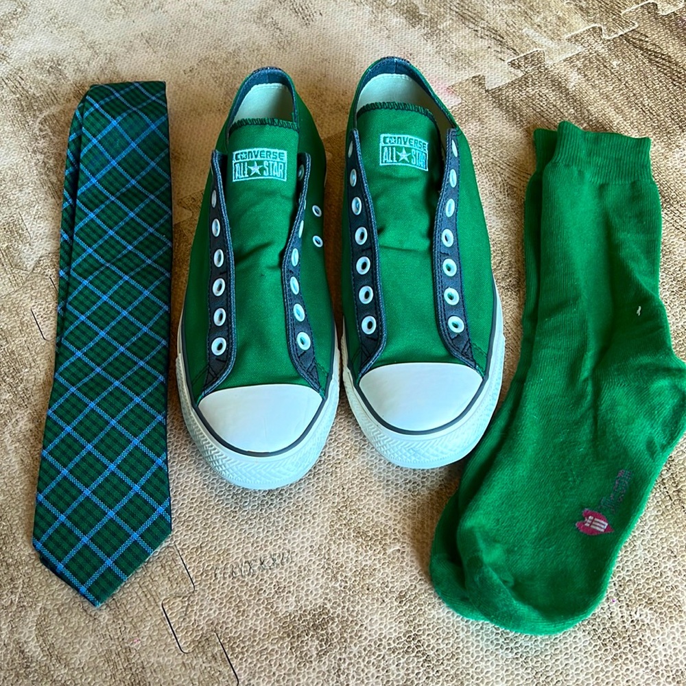 Converse All-Stars St. Patricks Day ensemble